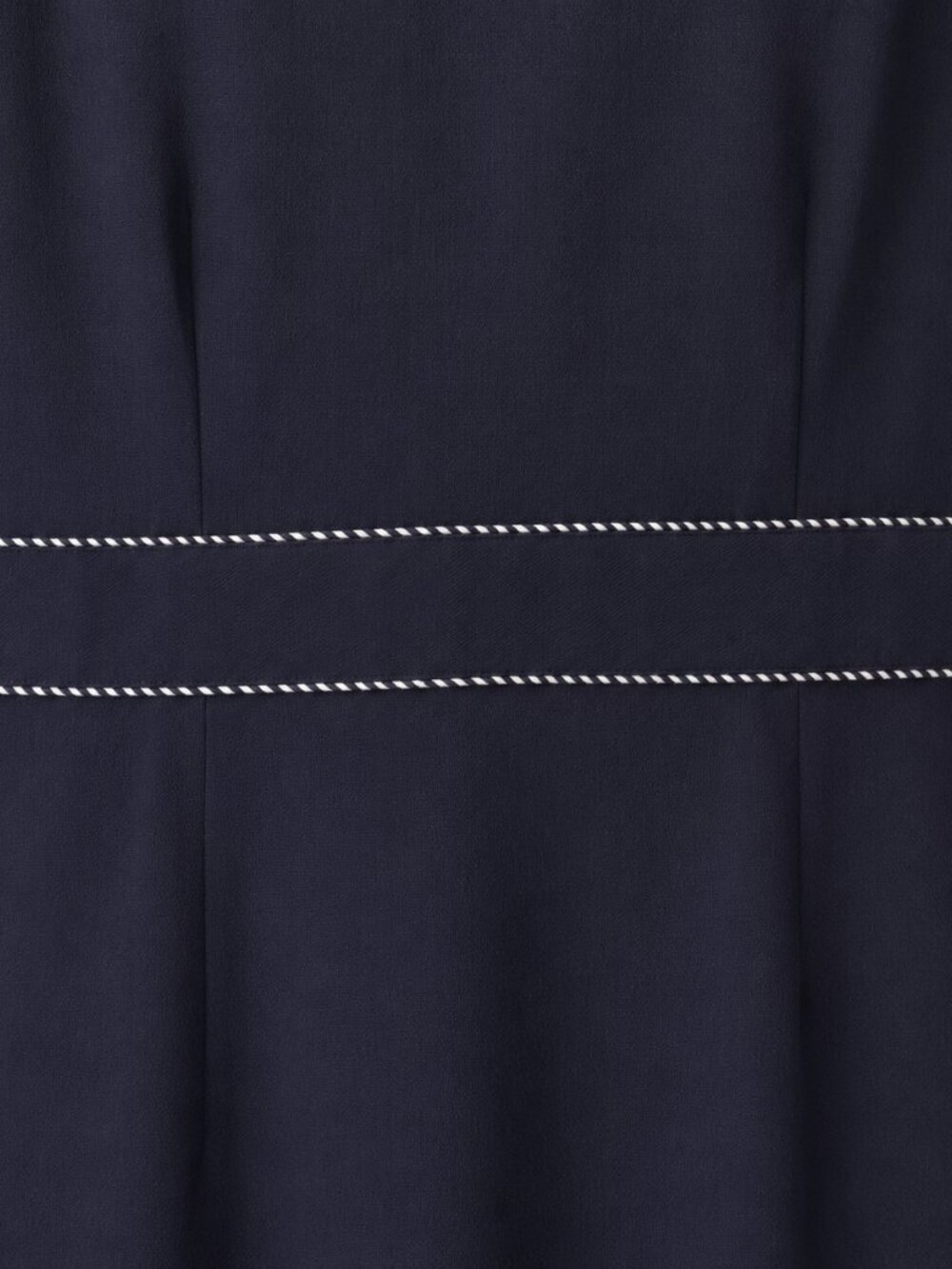 Ann Taylor Navy Sheath Dress Size 12 NWT Contrast Trim Work Career - Picture 5 of 5